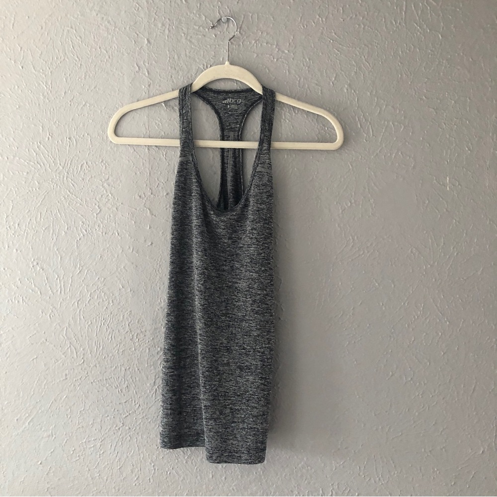 bcg Grey Heather Racerback Tank Top - Small - Athletic wear